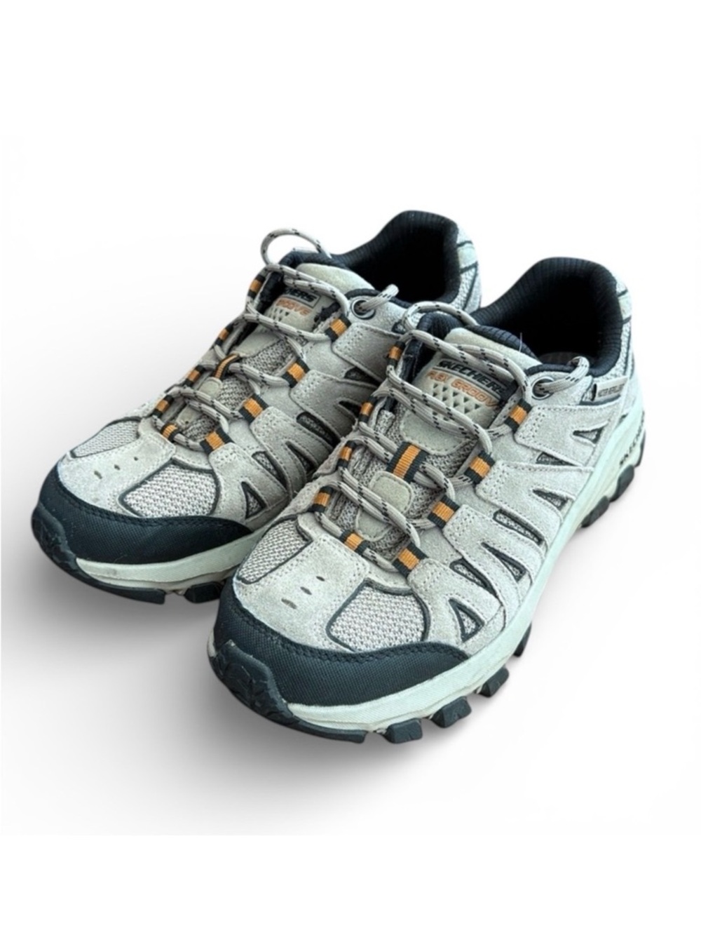 Skechers Edgemont Taggert Hiking Shoe Men 8 Khaki Trail Outdoor Waterproof Light